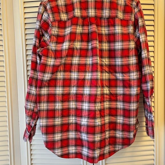 Land’s End Flannel Tunic Top Size 16 - Picture 2 of 5